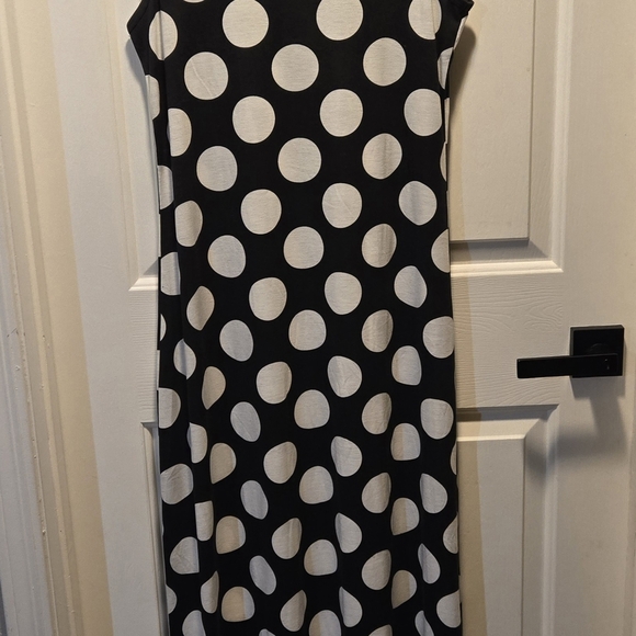 NWT Lularoe Dani LG Polka Dot B&W Maxi Dress Super Versatile One & Done or Layer - Picture 7 of 14